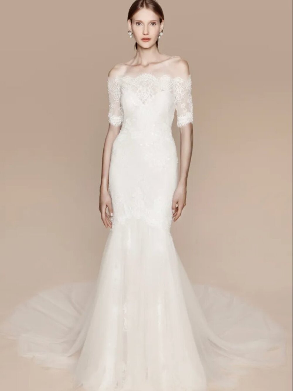 Marchesa Notte silk wedding dress - Locust